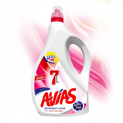 Detergent Lichid pentru Rufe 7L - Avias - Pink Detergent Lichid pentru Rufe 7L - Avias - Pink