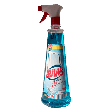 Detergent pentru geam cu pulv.albastru 1000 ml